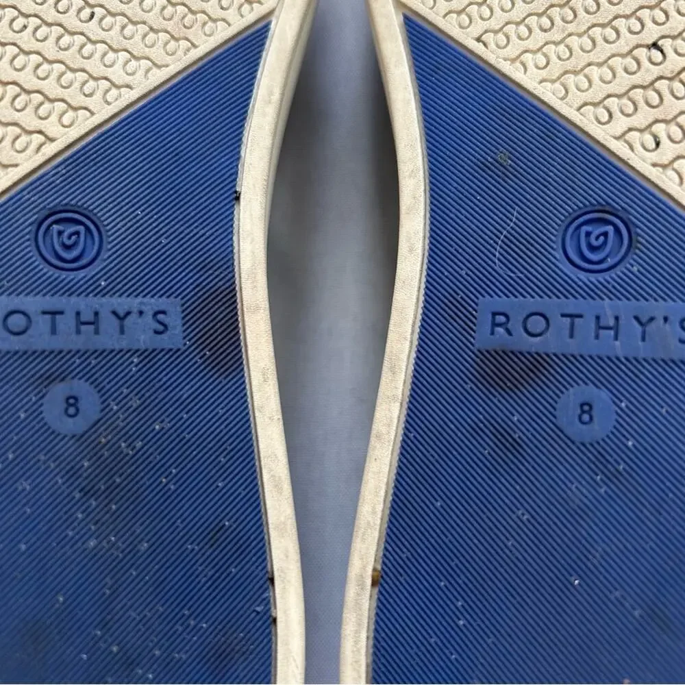 Rothy's The Original Slip On Sneakers Black Size 8
